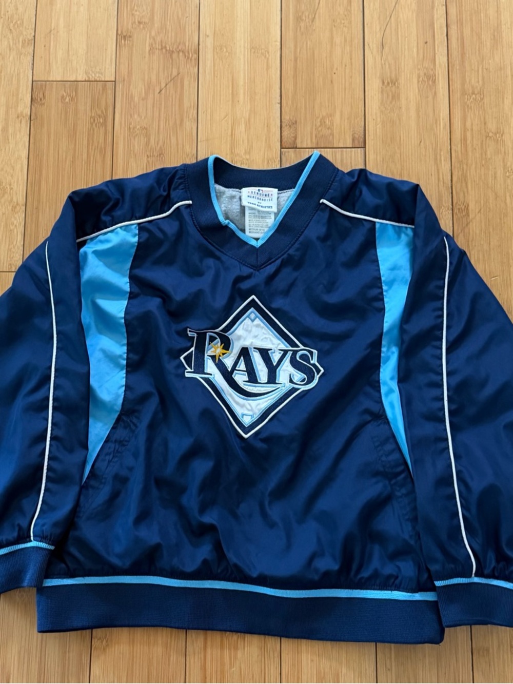TAMPA BAY RAYS MLB Authentic GENUINE MERCHANDISE Kids Size 8 Pullover JACKET